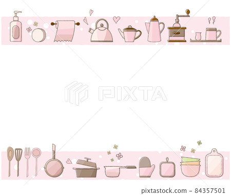 廚具套裝 上下框粉色 廚具套裝 上下框粉色 84357501
