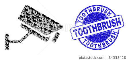 Rubber Toothbrush Watermark And CCTV Camera Recursive Collage of Self Icons Rubber Toothbrush Watermark And CCTV Camera Recursive Collage of Self Icons 84358428