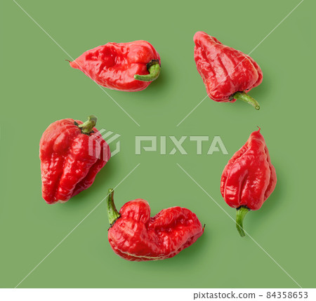hot red ghost peppers hot red ghost peppers 84358653