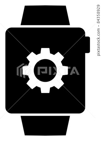Raster Smart Watches Settings Icon Illustration-插圖素材 [84358929] - PIXTA圖庫
