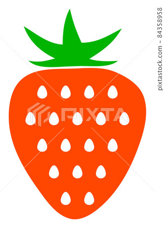 Raster Strawberry Icon Illustration-插圖素材 [84358958] - PIXTA圖庫