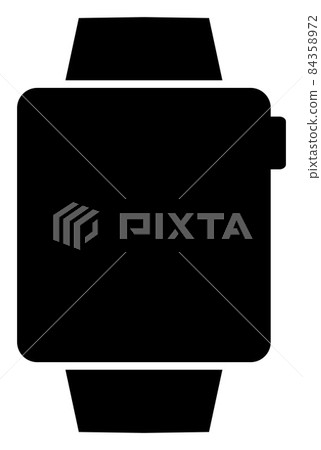 Raster Smart Watches Gadget Icon Illustration - Stock Illustration ...