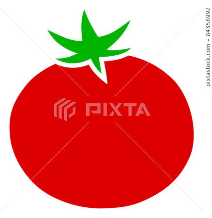 Raster Tomato Icon Illustration Raster Tomato Icon Illustration 84358992