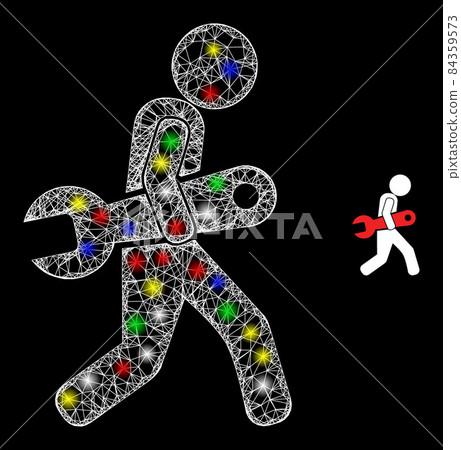 Magic Irregular Net Spanner Robber Icon Magic Irregular Net Spanner Robber Icon 84359573