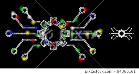 Majestic Web Net Smart Gear Hub Icon 84360161