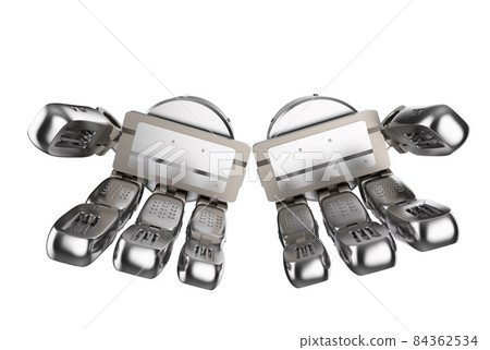 Cyborg hand open or extend Cyborg hand open or extend 84362534