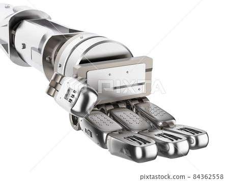 Cyborg hand open or extend Cyborg hand open or extend 84362558