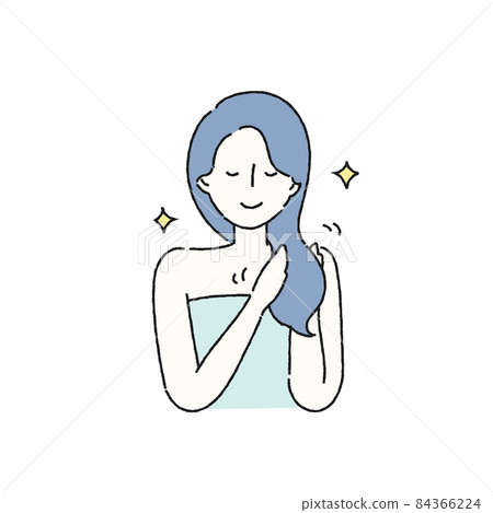Illustration of a woman being treated 84366224