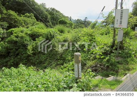 Entrance to the open pit mining site of Wado [Wado Ruins] / Chichibu City, Saitama Prefecture 84366850