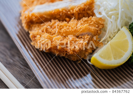 豬排套餐圖片特寫素材 84367762