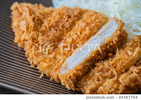豬排套餐圖片特寫素材 84367764