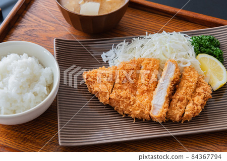 豬排套餐圖片特寫素材 84367794