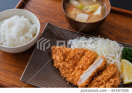 豬排套餐圖片特寫素材 84367806