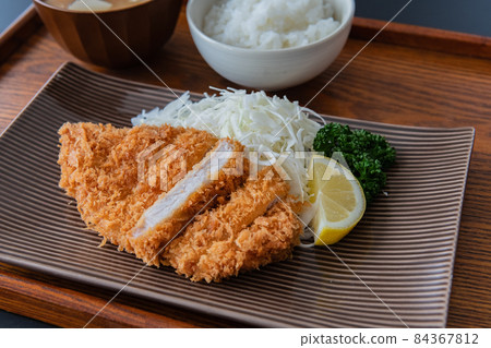 豬排套餐圖片特寫素材 84367812