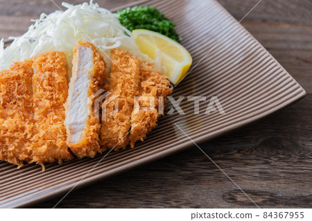 里脊肉排套餐圖片特寫素材 84367955