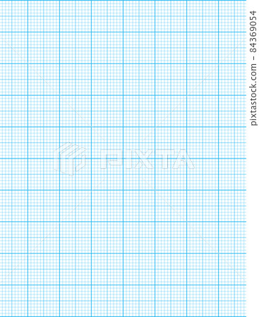 Graph paper. Printable millimeter grid paper with color lines. Geometric pattern for school, technical engineering line scale measurement. Realistic lined paper blank size Letter 84369054
