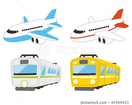 Working car airplane train Working car airplane train 84369421