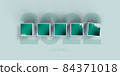 Glass cubes in the form of new 2022 loading concept. Metal glass cube for countdown to new year. Loading year 2021 to 2022. Start concept. Loading bar 3d render and illustration 84371018