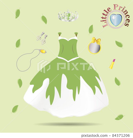 Vector fashion illustration. Beautiful wedding look. Elegant evening dress. Pattern of fashionable dress for little girls. Party clothes for babies. Baby suit. Princess. Tulle skirt Vector fashion illustration. Beautiful wedding look. Elegant evening dress. Pattern of fashionable dress for little girls. Party clothes for babies. Baby suit. Princess. Tulle skirt 84371206