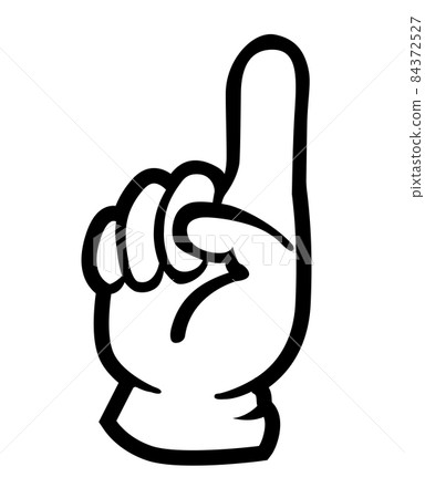 第一名 1 號頂級手套手姿勢的插圖標誌圖標 第一名 1 號頂級手套手姿勢的插圖標誌圖標 84372527