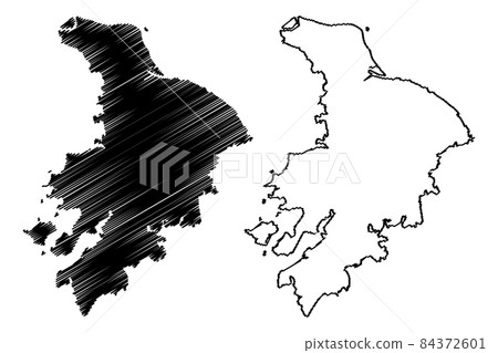 Suzhou City (People's Republic of China, Jiangsu Province) map vector illustration, scribble sketch City of Soochow or Sou-tseu map Suzhou City (People's Republic of China, Jiangsu Province) map vector illustration, scribble sketch City of Soochow or Sou-tseu map 84372601