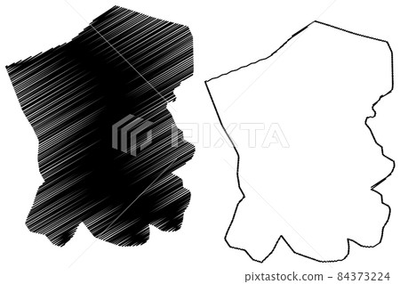 Bareilly City (Republic of India, Uttar Pradesh State) map vector illustration, scribble sketch City of Nath Nagri map Bareilly City (Republic of India, Uttar Pradesh State) map vector illustration, scribble sketch City of Nath Nagri map 84373224