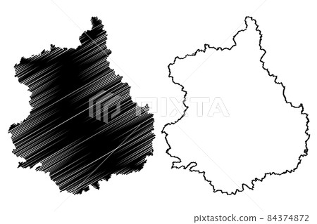 Eure-et-Loir Department (France, French Republic, Centre-Val de Loire region) map vector illustration, scribble sketch Eure et Loir map Eure-et-Loir Department (France, French Republic, Centre-Val de Loire region) map vector illustration, scribble sketch Eure et Loir map 84374872