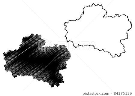 Loiret Department (France, French Republic, Centre-Val de Loire region) map vector illustration, scribble sketch Loiret map Loiret Department (France, French Republic, Centre-Val de Loire region) map vector illustration, scribble sketch Loiret map 84375139