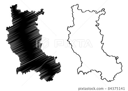 Loire Department (France, French Republic, Auvergne-Rhone-Alpes region, ARA) map vector illustration, scribble sketch Loire map Loire Department (France, French Republic, Auvergne-Rhone-Alpes region, ARA) map vector illustration, scribble sketch Loire map 84375141