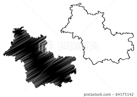 Loir-et-Cher Department (France, French Republic, Centre-Val de Loire region) map vector illustration, scribble sketch Loir et Cher map Loir-et-Cher Department (France, French Republic, Centre-Val de Loire region) map vector illustration, scribble sketch Loir et Cher map 84375142