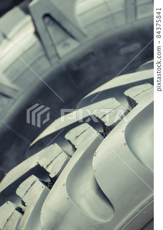 Black tyre using in vehicle, tractor or other machine Black tyre using in vehicle, tractor or other machine 84375841