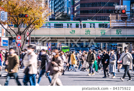 日本東京城市景觀 11 月· 震撼世界的抗疫苗超級新突變株。澀谷是個威脅的人= 28 日本東京城市景觀 11 月· 震撼世界的抗疫苗超級新突變株。澀谷是個威脅的人= 28 84375922