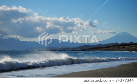 波浪和富士山 波浪和富士山 84377344