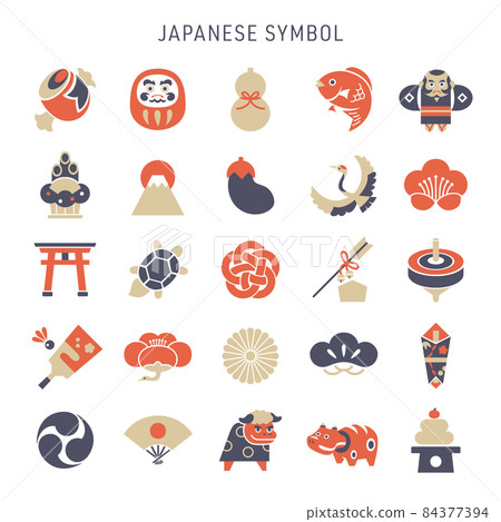 日本符號 / 新年圖標集 / 平 84377394