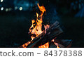Burning bonfire 84378388