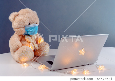 Communication at a distance in isolation concept 84378681