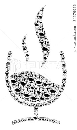 Wine Aroma Recursion Mosaic of Self Items - Stock Illustration ...