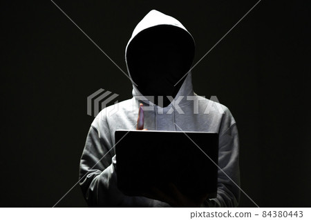 Cyber attack hacker 84380443