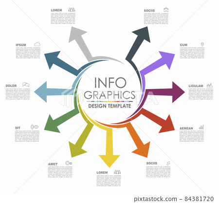 Infographic design template with place for your data. Vector illustration. 84381720