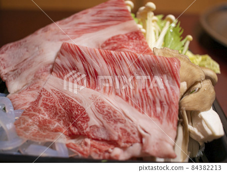 Ingredients for a pot using good quality meat 84382213
