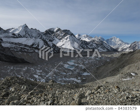 Khumbu Glacier seen from Gorak Shep. 84383579