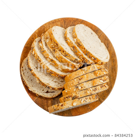 Homemade Sourdough Bread Loaf Slices 84384253