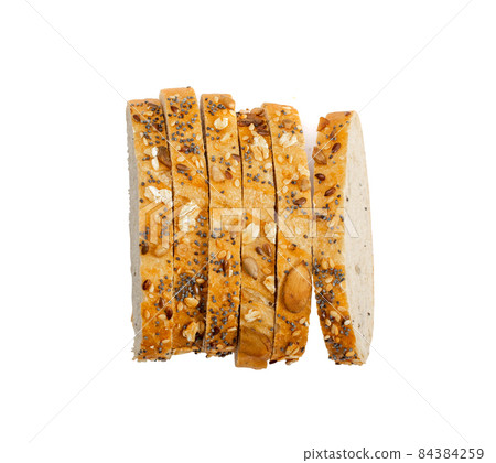Homemade Sourdough Bread Loaf Slices Homemade Sourdough Bread Loaf Slices 84384259