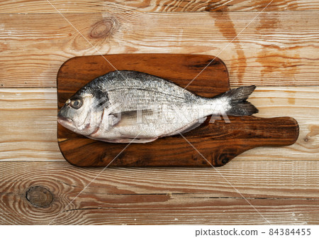 Orata Fish Isolated, Fresh Dorado, Seabream Orata Fish Isolated, Fresh Dorado, Seabream 84384455