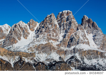 Dolomities winter mountains ski resort Dolomities winter mountains ski resort 84384697