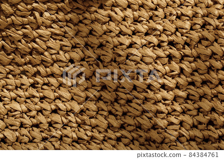 Woven bag texture detail close up 84384761