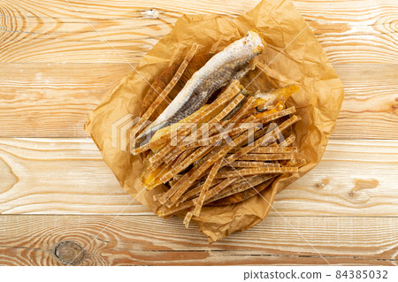 Dried Fish, Dry Salted Seafood Snack, Stockfish, Beer Snacks Dried Fish, Dry Salted Seafood Snack, Stockfish, Beer Snacks 84385032