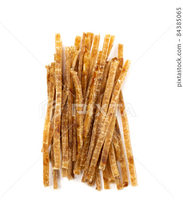 Dried Fish Isolated, Dry Salted Seafood Snack, Stockfish, Beer Snacks Dried Fish Isolated, Dry Salted Seafood Snack, Stockfish, Beer Snacks 84385065