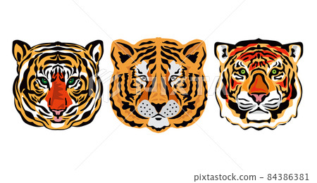 Tiger face collection 2 84386381