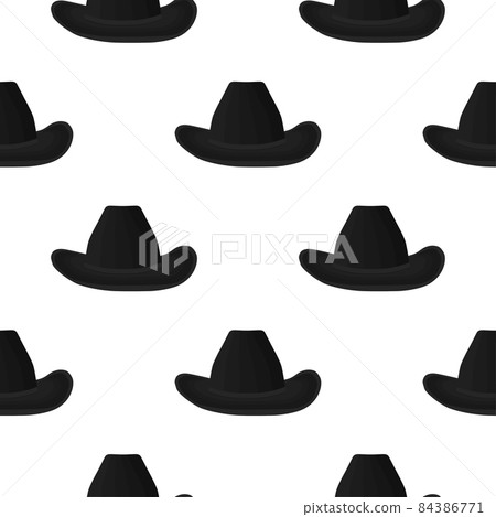 Illustration on theme colored pattern hats cowboy Illustration on theme colored pattern hats cowboy 84386771